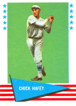 1961 Fleer Baseball Greats (F418-3) #39 Chick Hafey Front