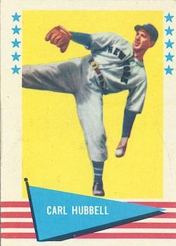 1961 Fleer Baseball Greats (F418-3) #45 Carl Hubbell Front