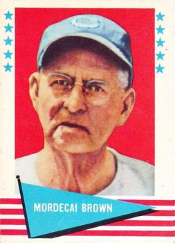 1961 Fleer Baseball Greats (F418-3) #11 Mordecai Brown Front