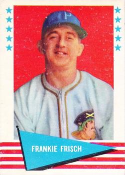 1961 Fleer Baseball Greats (F418-3) #30 Frankie Frisch Front