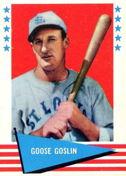 1961 Fleer Baseball Greats (F418-3) #35 Goose Goslin Front