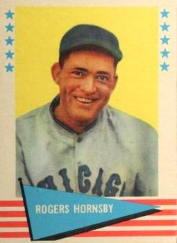 1961 Fleer Baseball Greats (F418-3) #43 Rogers Hornsby Front