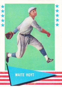 1961 Fleer Baseball Greats (F418-3) #44 Waite Hoyt Front