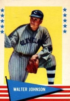 1961 Fleer Baseball Greats (F418-3) #49 Walter Johnson Front