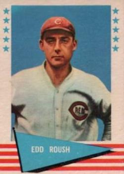 1961 Fleer Baseball Greats (F418-3) #72 Edd Roush Front