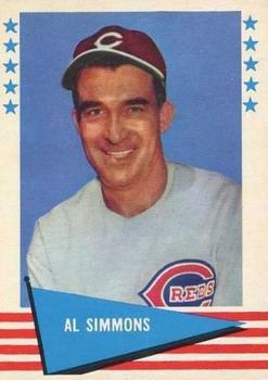 1961 Fleer Baseball Greats (F418-3) #77 Al Simmons Front