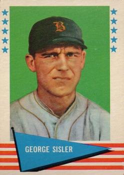 1961 Fleer Baseball Greats (F418-3) #78 George Sisler Front