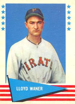 1961 Fleer Baseball Greats (F418-3) #84 Lloyd Waner Front