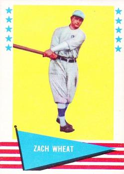 1961 Fleer Baseball Greats (F418-3) #86 Zack Wheat Front