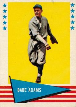 1961 Fleer Baseball Greats (F418-3) #90 Babe Adams Front