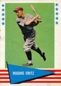 1961 Fleer Baseball Greats (F418-3) #101 Hughie Critz Front
