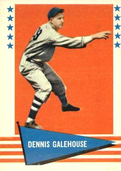 1961 Fleer Baseball Greats (F418-3) #107 Dennis Galehouse Front