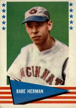 1961 Fleer Baseball Greats (F418-3) #114 Babe Herman Front