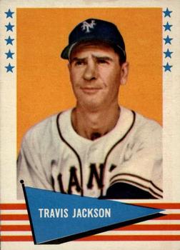 1961 Fleer Baseball Greats (F418-3) #115 Travis Jackson Front