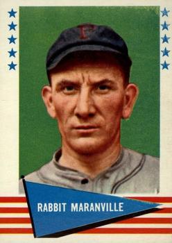 1961 Fleer Baseball Greats (F418-3) #124 Rabbit Maranville Front