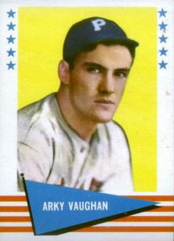 1961 Fleer Baseball Greats (F418-3) #148 Arky Vaughan Front