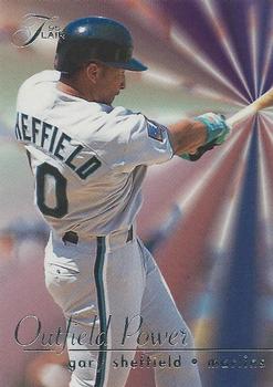 1995 Flair - Outfield Power #9 Gary Sheffield Front
