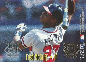 1995 Fleer - All-Stars #15 Mickey Tettleton / Fred McGriff Back