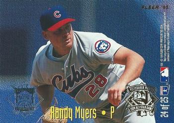 1995 Fleer - All-Stars #24 Lee Smith / Randy Myers Back
