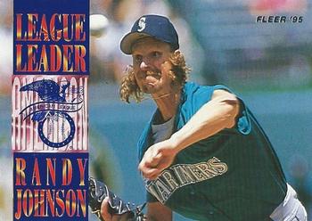 1995 Fleer - League Leaders #5 Randy Johnson Front