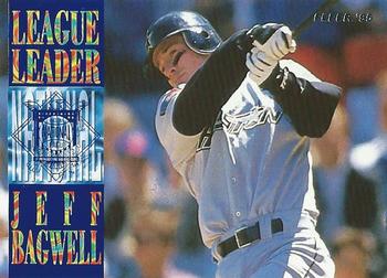 1995 Fleer - League Leaders #8 Jeff Bagwell Front