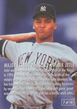 1995 Fleer - Major League Prospects #7 Derek Jeter Back