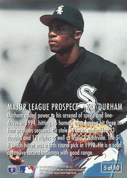 1995 Fleer - Major League Prospects #5 Ray Durham Back