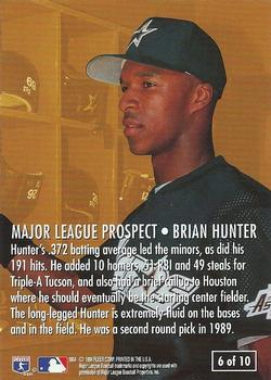 1995 Fleer - Major League Prospects #6 Brian Hunter Back