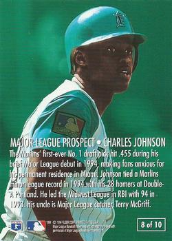 1995 Fleer - Major League Prospects #8 Charles Johnson Back