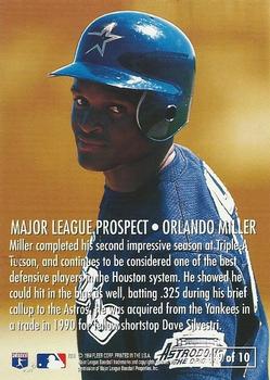1995 Fleer - Major League Prospects #9 Orlando Miller Back