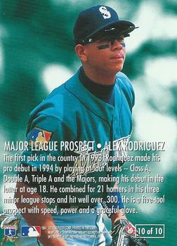 1995 Fleer - Major League Prospects #10 Alex Rodriguez Back