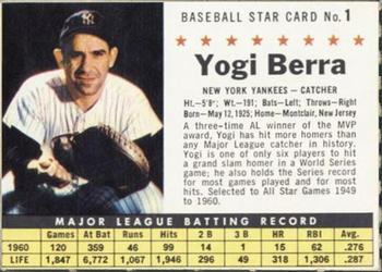 1961 Post Cereal (F278-33) #1 Yogi Berra Front