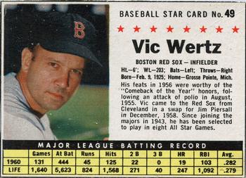 1961 Post Cereal (F278-33) #49 Vic Wertz Front