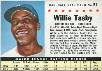 1961 Post Cereal (F278-33) #51 Willie Tasby Front