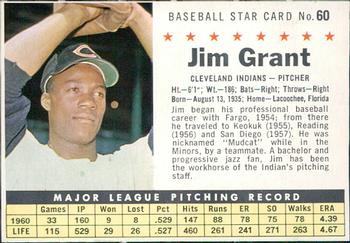 1961 Post Cereal (F278-33) #60 Jim Grant Front