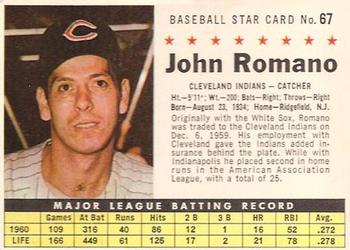 1961 Post Cereal (F278-33) #67 John Romano Front
