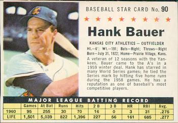1961 Post Cereal (F278-33) #90 Hank Bauer Front