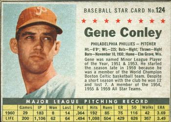 1961 Post Cereal (F278-33) #124 Gene Conley Front