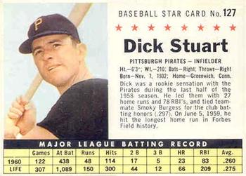 1961 Post Cereal (F278-33) #127 Dick Stuart Front