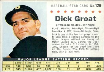 1961 Post Cereal (F278-33) #129 Dick Groat Front