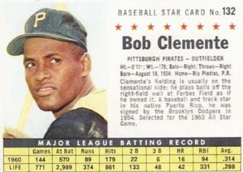 1961 Post Cereal (F278-33) #132 Bob Clemente Front