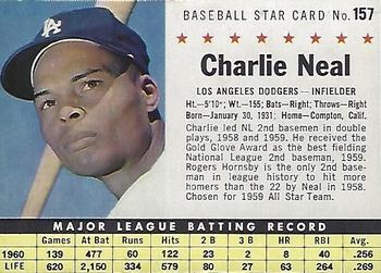 1961 Post Cereal (F278-33) #157 Charlie Neal Front