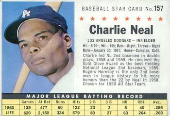 1961 Post Cereal (F278-33) #157 Charlie Neal Front