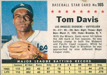 1961 Post Cereal (F278-33) #165 Tommy Davis Front