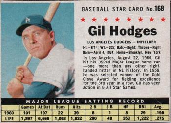 1961 Post Cereal (F278-33) #168 Gil Hodges Front