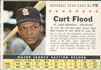 1961 Post Cereal (F278-33) #178 Curt Flood Front