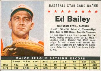 1961 Post Cereal (F278-33) #188 Ed Bailey Front