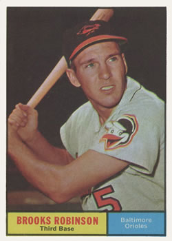 1961 Topps #10 Brooks Robinson Front