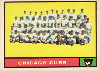 1961 Topps #122 Chicago Cubs Front