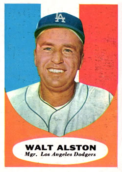 1961 Topps #136 Walt Alston Front